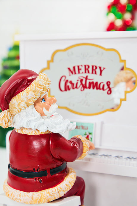 10" Mr. Christmas Sing Along Santa W/ 12 Song Sheets