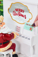 10" Mr. Christmas Sing Along Santa W/ 12 Song Sheets