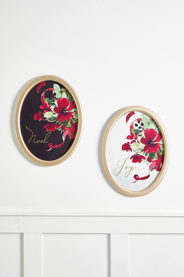 12" x 16" Floral Wood Wall Decor