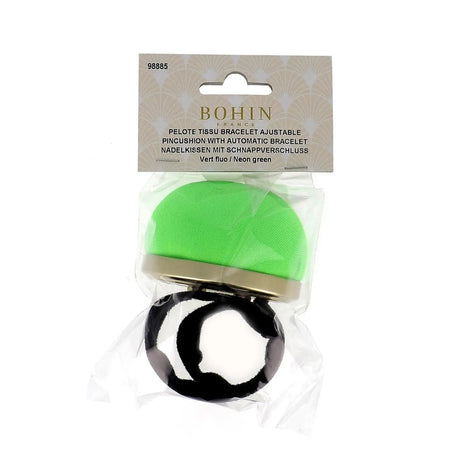 Flexible Snap Bracelet Pincushion Neon Green