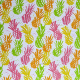 Poly Spandex Swimsuit Fabric Fluorescent Pineapples