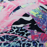 Gardenia Nylon Spandex Fabric - Blue Or Pink Floral Print, 58/60" Width (1 Yard)