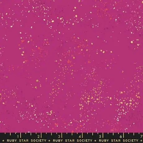 Pink Berry Speckled Metallic Cotton Wideback Fabric
