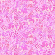 Cotton Print Pink Fern & Foliage Blissful Blooms 43/44" Fabric