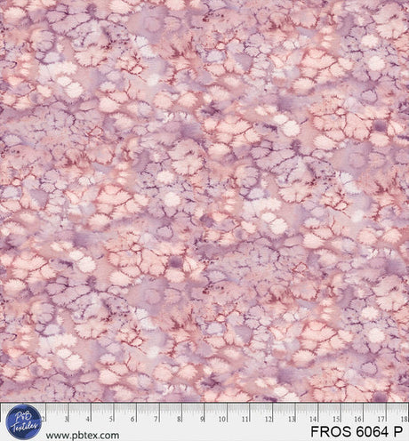 Cotton Print Pink Frost Fabric 44/45"