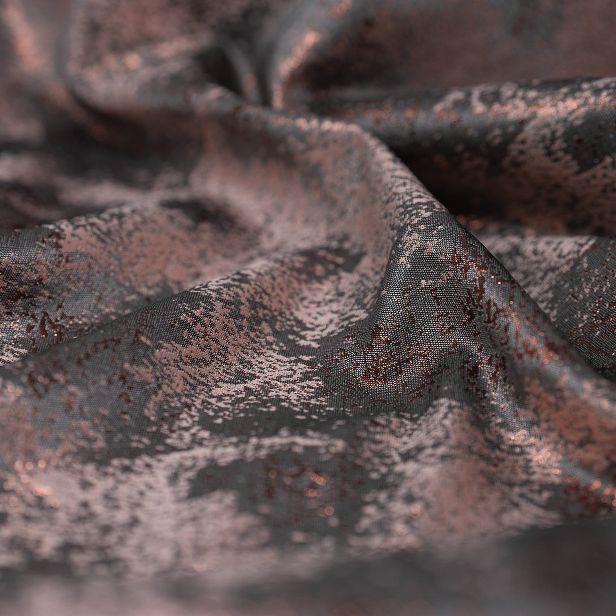 Metallic Brocade Fabric Pink Passion