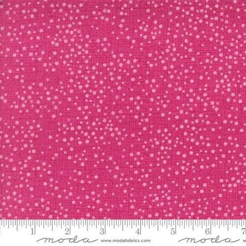 Cotton Fabric Pink Superbloom Dotty Thatched 44/45