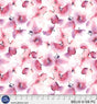 Cotton Wideback Fabric Pink Purple Floral Butterfly Belle 108"