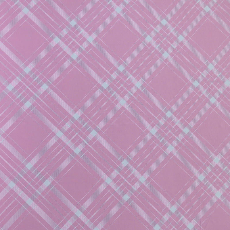 Swim Knit Pink Picnic Check Poly Spandex 4-Way Stretch