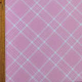Swim Knit Pink Picnic Check Poly Spandex 4-Way Stretch