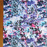 Swim Knit Poly Spandex Abstract Floral Print