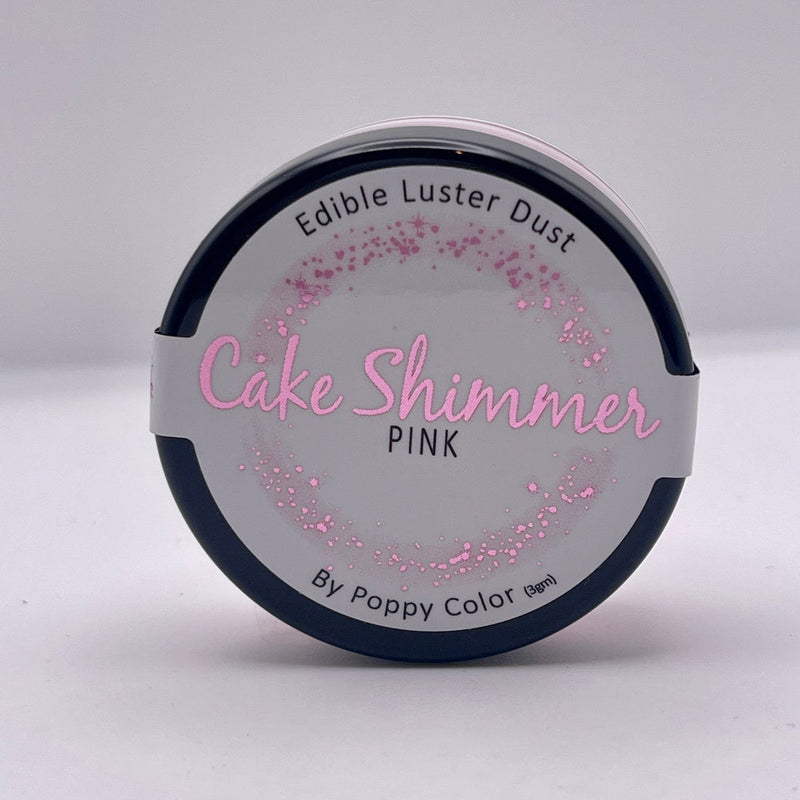 Cake Shimmer Pink by Poppy Paint 100% Edible Luster Dust 3g for Cake Decorating