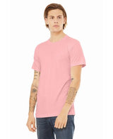 Bella Canvas 3001 Airlume Cotton Fabric - Pink, Crewneck, Short Sleeve (1 Piece)