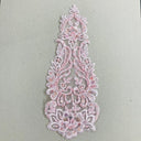 Beaded Lace Medallion Applique 100% Polyester Organza
