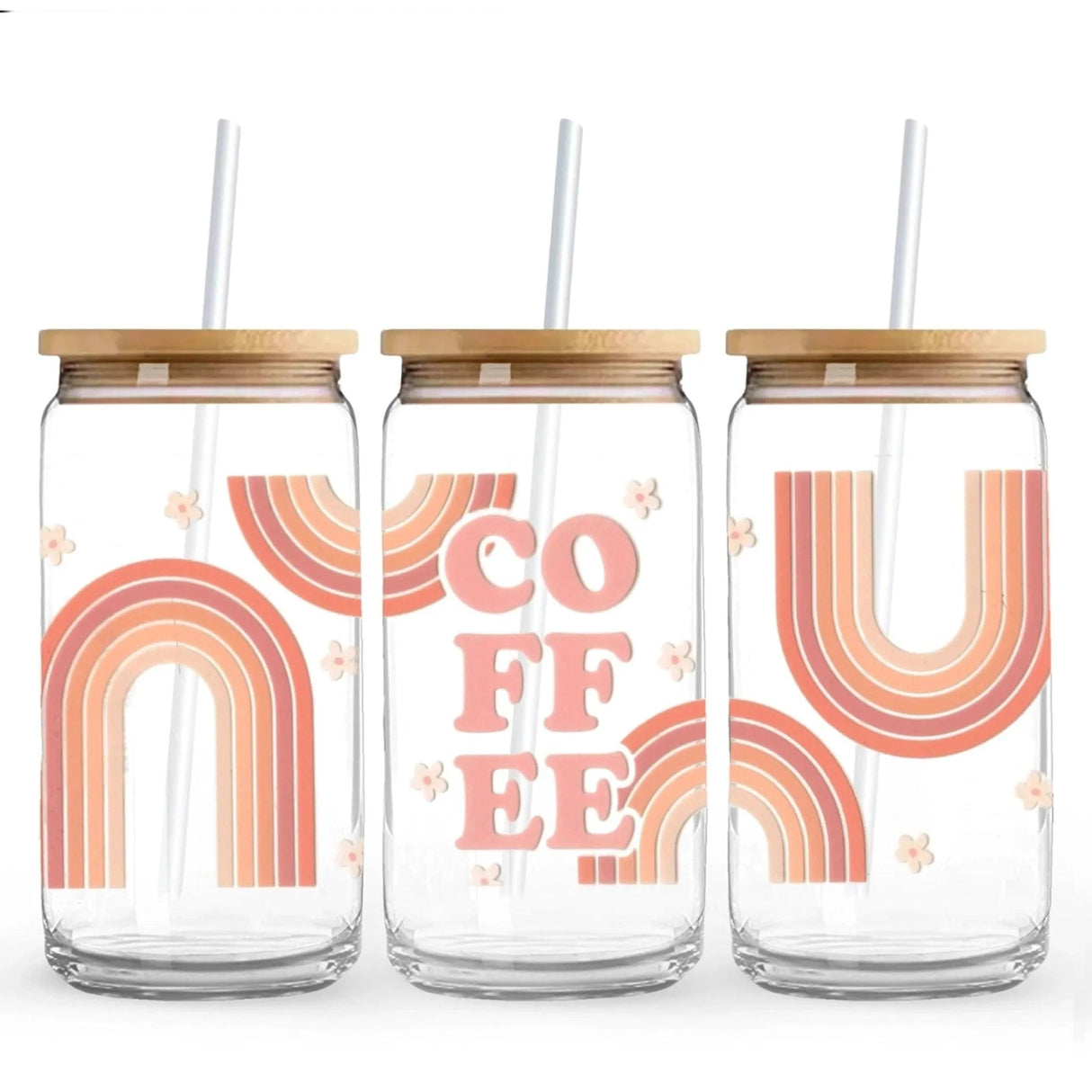 UV DTF Wrap - Pink Coffee (9.7" x 4.3")