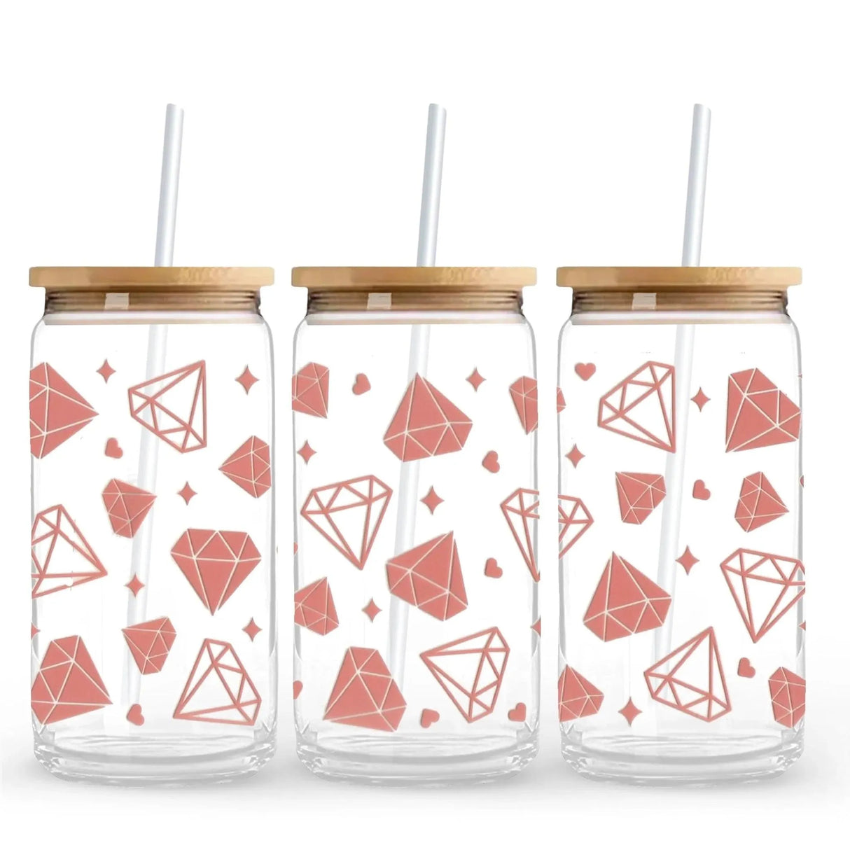 UV DTF Wrap - Pink Diamonds (9.7" x 4.3")