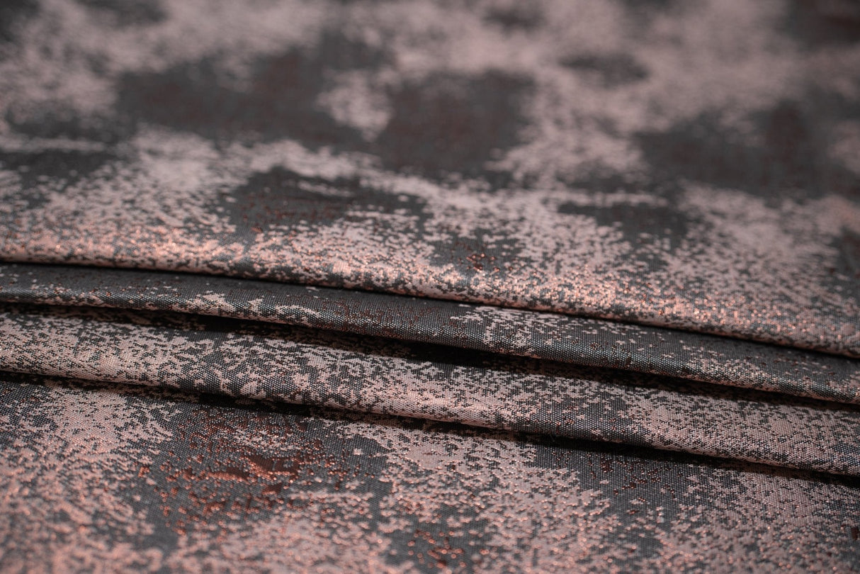 Metallic Brocade Fabric Pink Passion