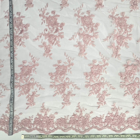 Corded Floral Lace Fabric 53" Wide