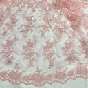 Corded Floral Lace Fabric 53" Wide