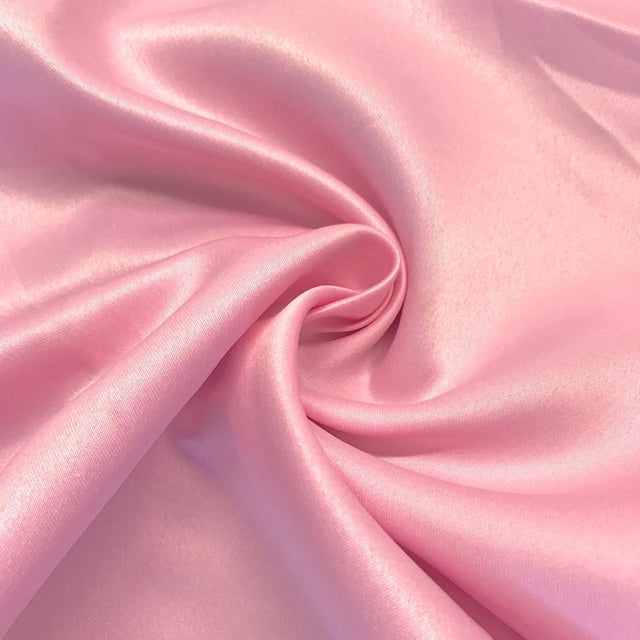 Pink Dull Matte Bridal Satin Fabric,