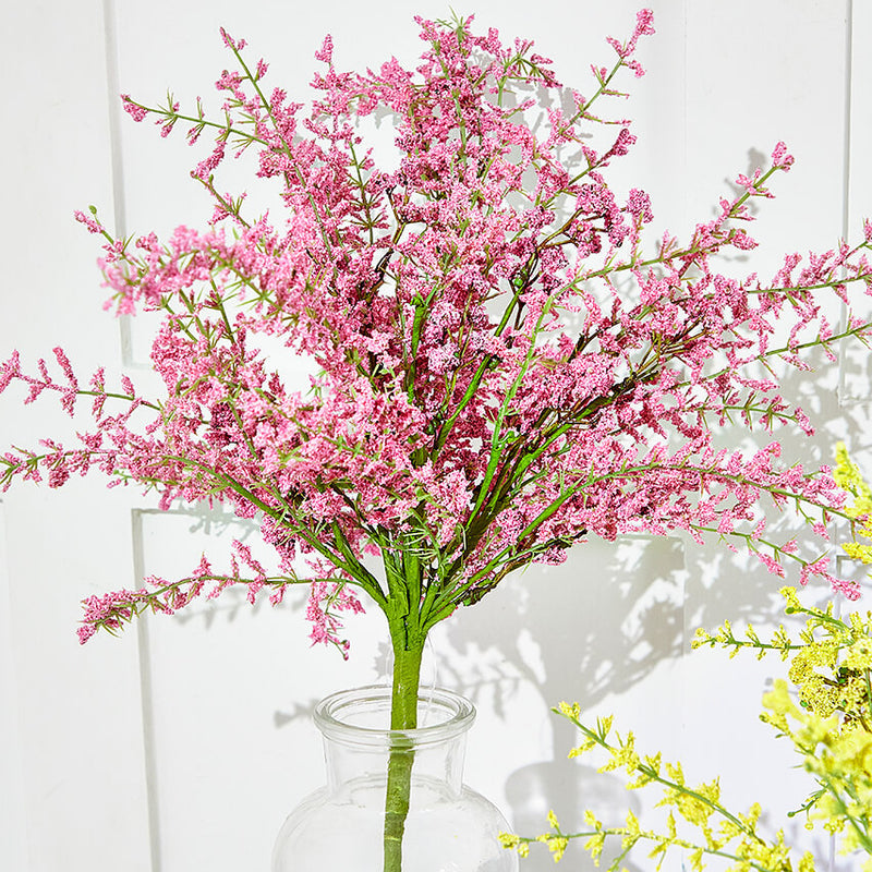 21" Pink Heather Bush – Vibrant Floral Decorative Accent