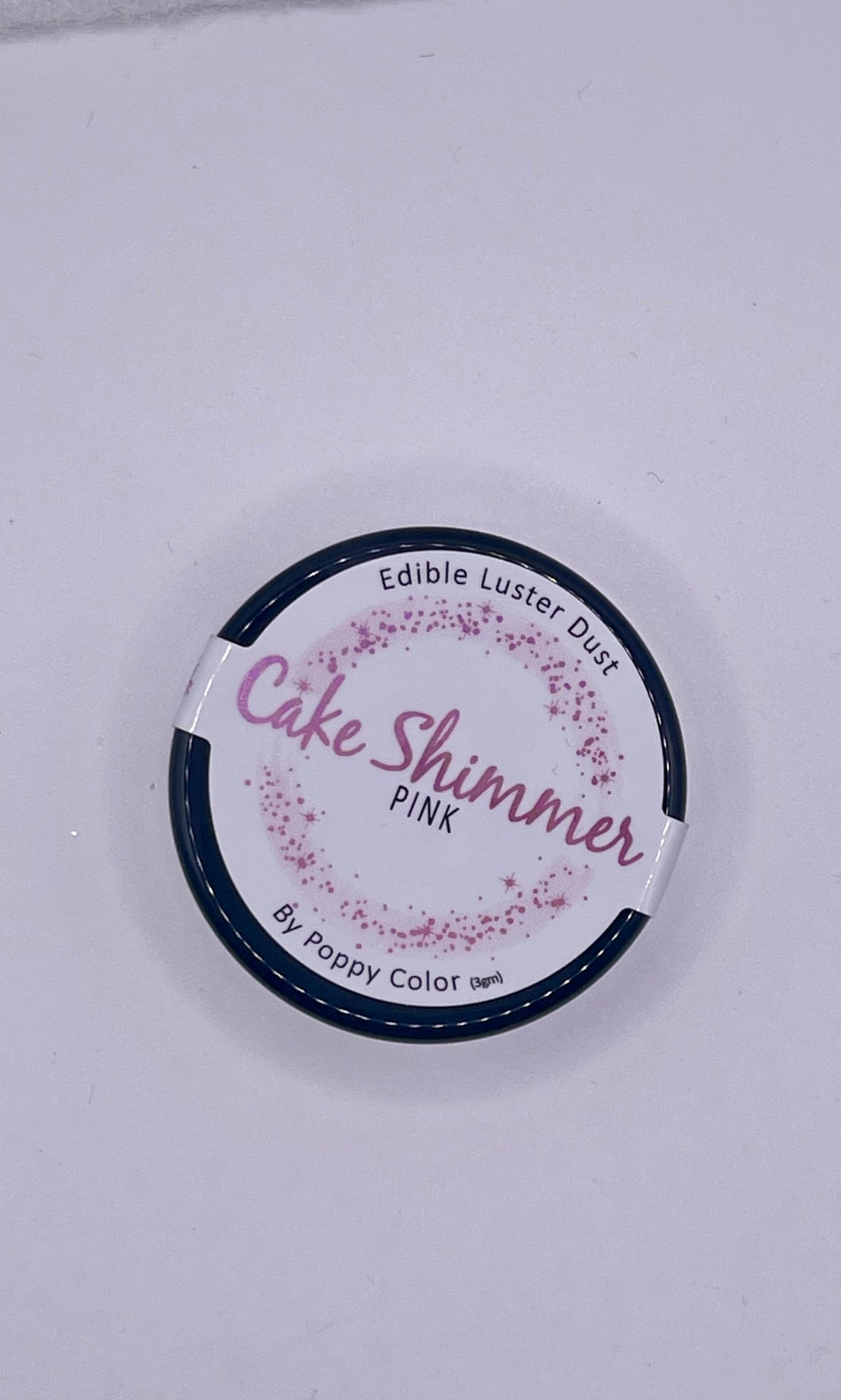Cake Shimmer Pink by Poppy Paint 100% Edible Luster Dust 3g for Cake Decorating