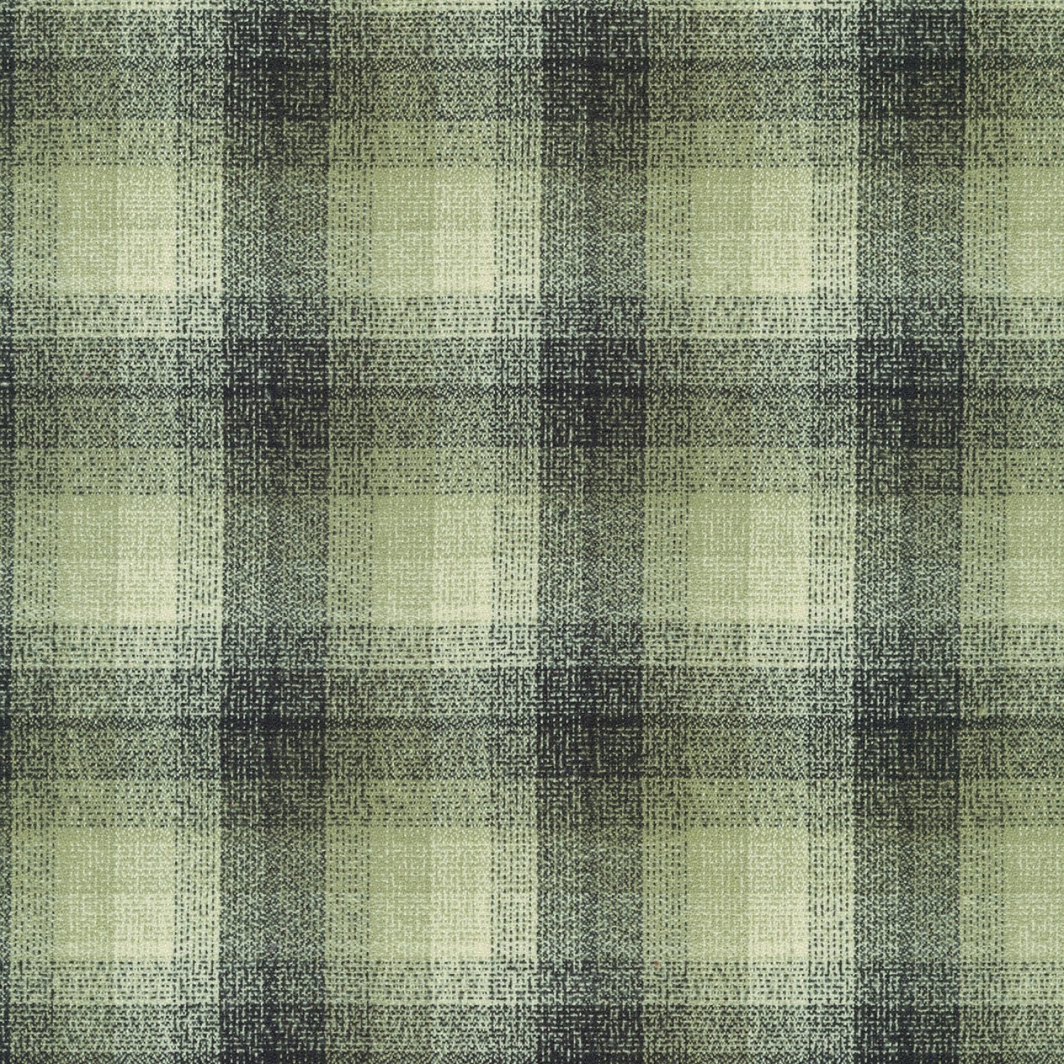 Flannel Fabric Plaid Olive Medium Weight Robert Kaufman
