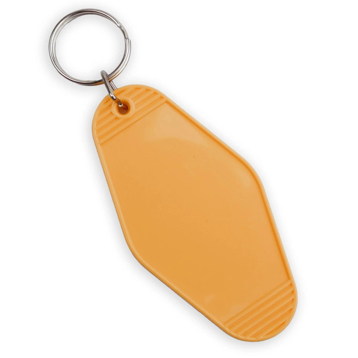 Retro Motel Keychain with Silver Ring - Gold (4 per Set)