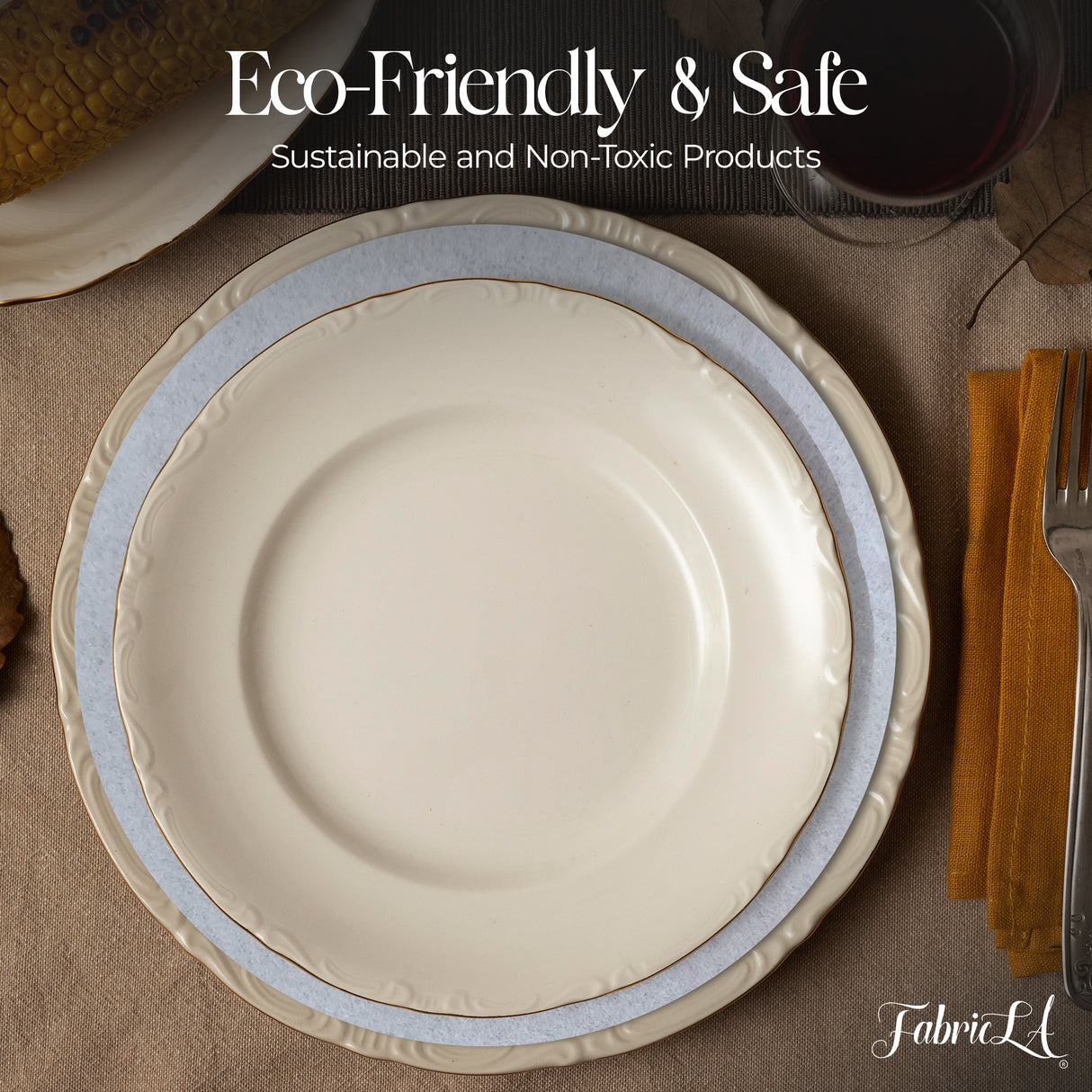 Felt Dish & Plate Protection Dividers 48-Piece Set