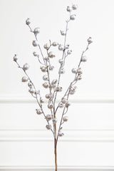 30 Inch Mini Pomegranate Glitter – Platinum | Elegant Luxe Holiday Statement Piece