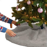 Faux Fur Christmas Tree Skirt 36 Inch