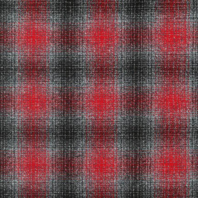 Flannel Fabric Platinum Plaid Mammoth Robert Kaufman