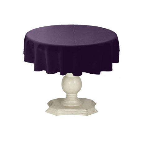 Tablecloth Dull Bridal Satin Fabric - Solid Color, 58" Round (1 Piece)