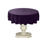Tablecloth Dull Bridal Satin Fabric - 54" Round, Color Options (1 Piece)
