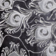 Cut Velvet Upholstery Fabric Plumage Feather Pattern