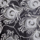 Cut Velvet Upholstery Fabric Plumage Feather Pattern