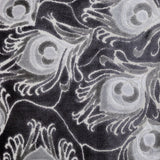 Cut Velvet Upholstery Fabric Plumage Feather Pattern