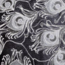 Cut Velvet Upholstery Fabric Plumage Feather Pattern