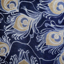 Cut Velvet Upholstery Fabric Plumage Feather Pattern