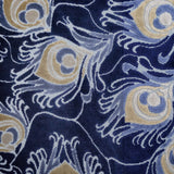 Cut Velvet Upholstery Fabric Plumage Feather Pattern