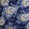Cut Velvet Upholstery Fabric Plumage Feather Pattern
