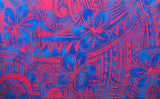 Plumeria Flower Polyester Fabric - Floral Print, 70" L x 43" W (1 Sarong)