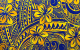 Plumeria Flower Polyester Fabric - Floral Print, 70" L x 43" W (1 Sarong)