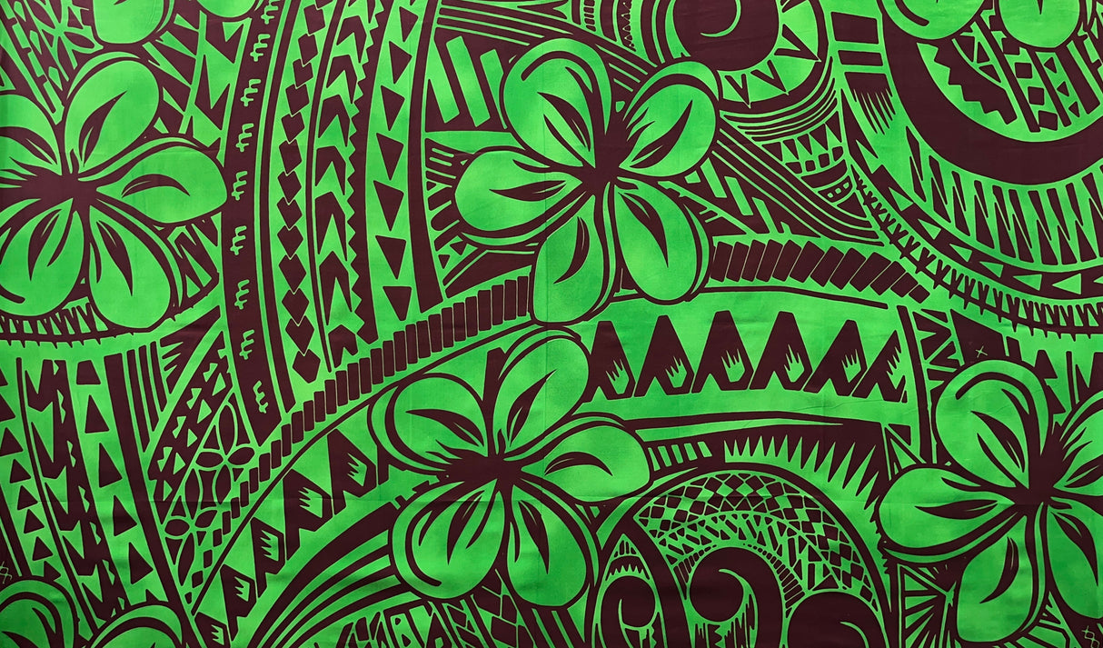 Plumeria Flower Polyester Fabric - Floral Print, 70" L x 43" W (1 Sarong)