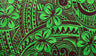 Plumeria Flower Polyester Fabric - Floral Print, 70" L x 43" W (1 Sarong)