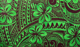 Plumeria Flower Polyester Fabric - Plumeria Floral Print, 70" L X 43" W (1 Sarong)