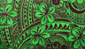 Plumeria Flower Polyester Fabric - Plumeria Floral Print, 70" L X 43" W (1 Sarong)