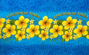 Rayon Sarong Fabric Plumeria Kingdom of Tonga