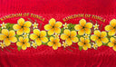 Rayon Sarong Fabric Plumeria Kingdom of Tonga