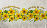Rayon Sarong Fabric Plumeria Kingdom of Tonga